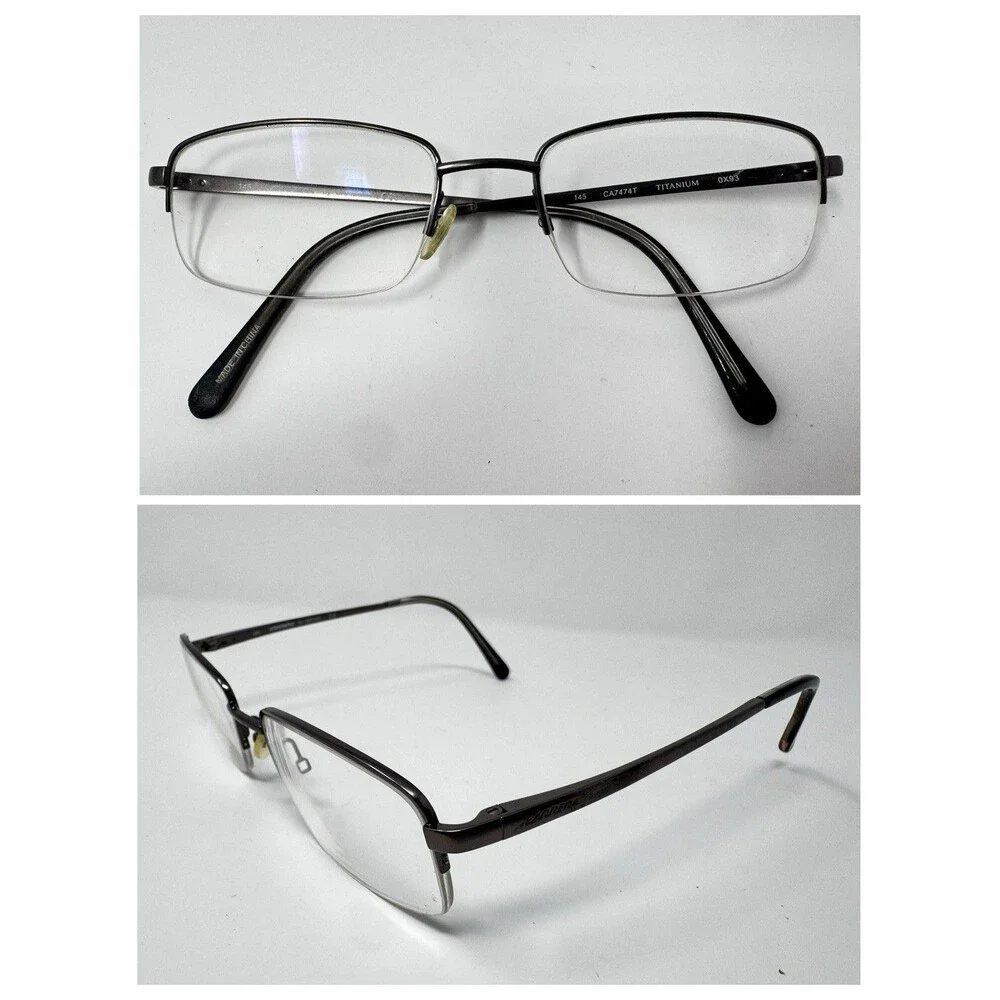 Carrera Safilo CA7474 Titanium 0X93 Half Rim Eyeglass Frames 53-19-145